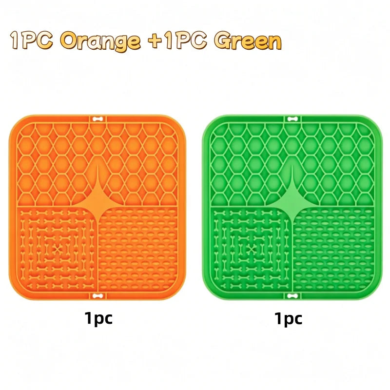 Pet Lick Silicone Mat Dogs Pet Slow Food Plate for Dog