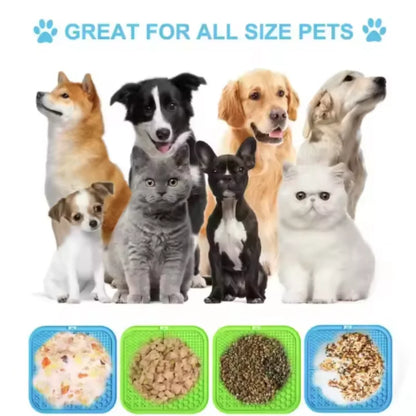 Pet Lick Silicone Mat Dogs Pet Slow Food Plate for Dog