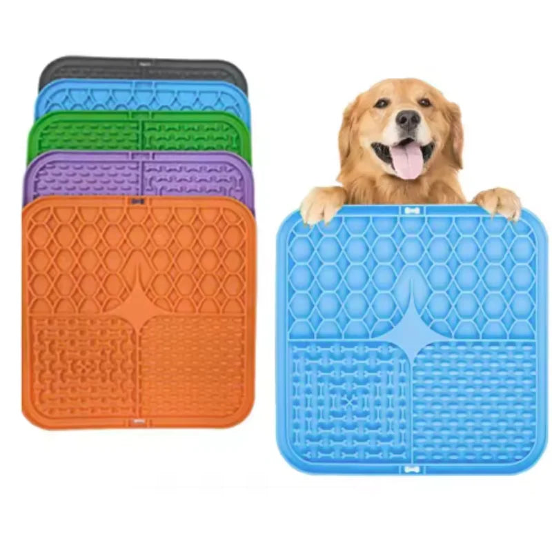 Pet Lick Silicone Mat Dogs Pet Slow Food Plate for Dog
