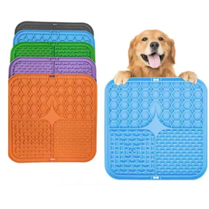 Pet Lick Silicone Mat Dogs Pet Slow Food Plate for Dog