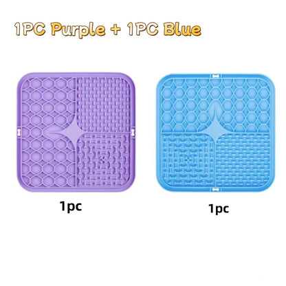 Pet Lick Silicone Mat Dogs Pet Slow Food Plate for Dog