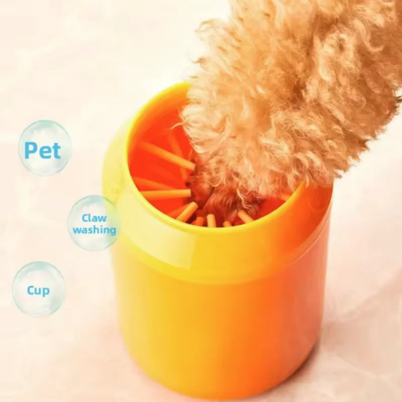 Dog Paw Cleaner Cup Soft Silicone Combs Portable Outdoor